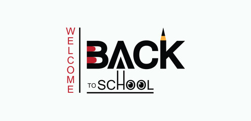 Welcome Students with Red And Black Text Stunning School Design