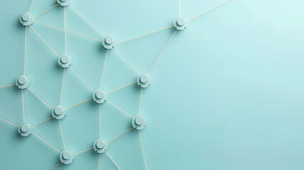 a simple and minimalist style image featuring multiple icons representing people, connected by lines to form a network