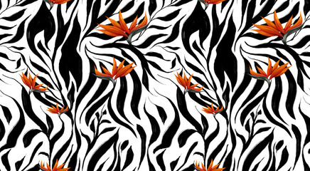 Leopard and zebra pattern design, illustration background. Abstract pattern design.