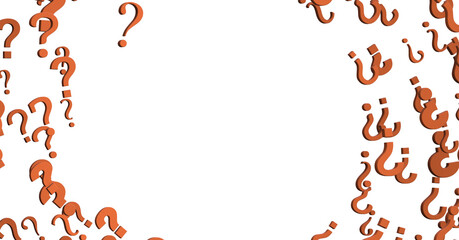 Question marks Quiz doubt survey faq public poll.