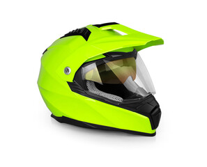 Fototapeta premium Motorbike helmet isolated
