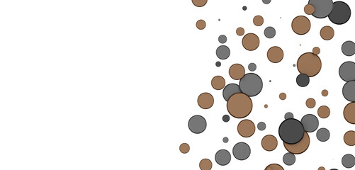 Obraz premium Colorful confetti on white background