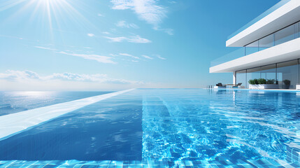 Modern Luxury Infinity Pool at a Contemporary Villa