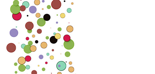 Multicolor confetti abstract background with a lot of falling pieces, isolated on a white background. Festive decorative tinsel element for design