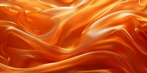 Obraz premium Orange Silk Background. Concept Portrait Photography, Color Theory, Studio Lighting, Textile Backdrops, Commercial Imagery