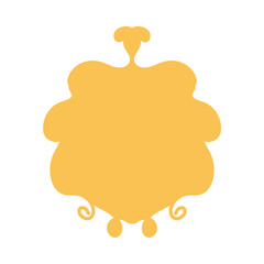 Silhouette frames collection. Decorative vintage frames for design. Set of decorative ornament border frames vector design