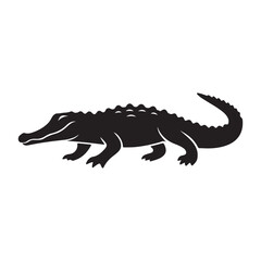 Fototapeta premium Crocodile vector art illustration