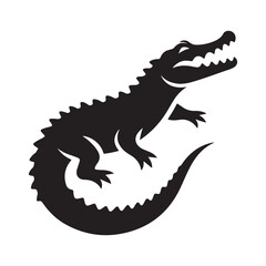 Crocodile vector art illustration