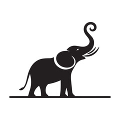 Elephant vector art illustration