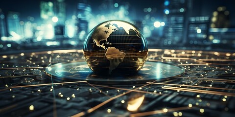 Global investment trading platform connecting investors worldwide for seamless transactions and opportunities. Concept Finance, Global Markets, Investment Opportunities, Trading Platform