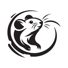 Rat vector art illustration