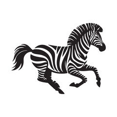 Fototapeta premium Zebra logo vector art illustration