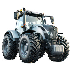 Obraz premium Tractor isolated on white created with Generative AI