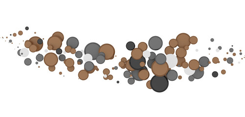 Confetti, paper triangle on the floor, fancy, colorful, celebration party