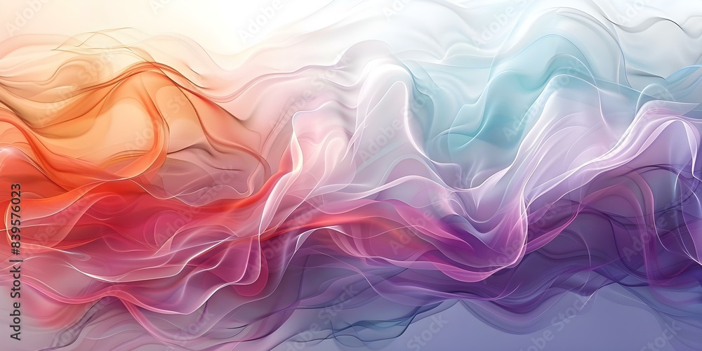 Poster abstract canvas with fluid transition of vibrant colors from light to deep. concept abstract art, co
