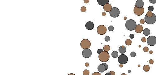 Multicolor confetti abstract background with a lot of falling pieces, isolated on a white background.