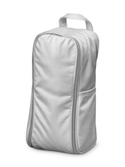 An image of a White Boot Bag isolated on a white background