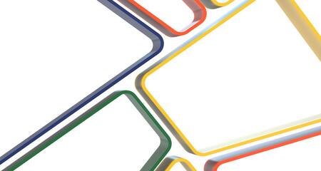 Color Blend Rainbow Trendy Low Poly BG Design - Divider 3d