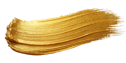 gold color texture isolated on transparent background