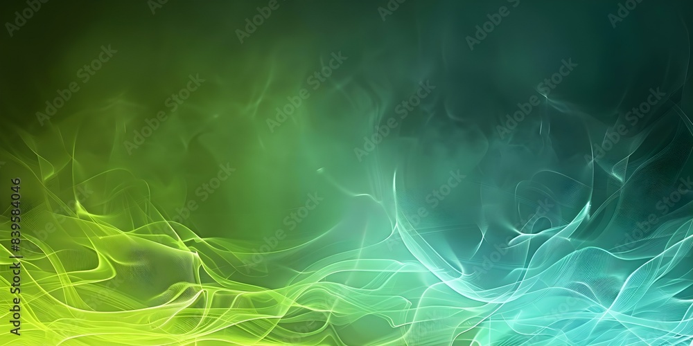 Aufkleber abstract lime green to teal gradient background with noise for web banner. concept abstract, lime gr