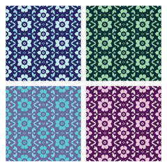Abstract seamless pattern in Arabian style. floral arabesque design Islamic seamless background.