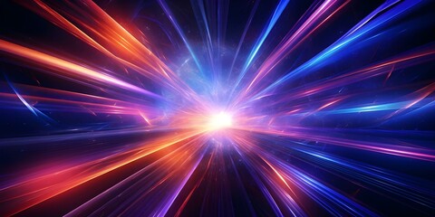 Creating a 3D visual of a dynamic hyperspace tunnel with vibrant energy and stars. Concept 3D Visualization, Hyperspace Tunnel, Vibrant Energy, Stars, Dynamic Movement