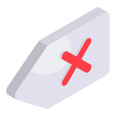 Unique design icon of no sale tag