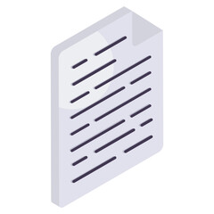 A modern design icon of file format 