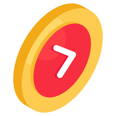 Modern style icon of direction arrow