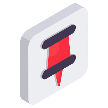 recommend clip art: A perfect design icon of pushpin