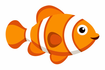 clown fish vector illustration