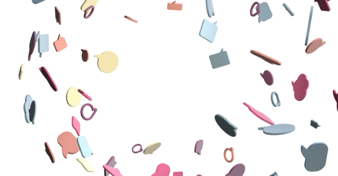 flying email icon and web flying