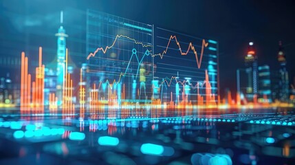 Fototapeta premium Macroeconomic Indicators CorrelationInfographics showing the correlation between crude oil prices and macroeconomic indicators like GDP, inflation, and currency exchange rates