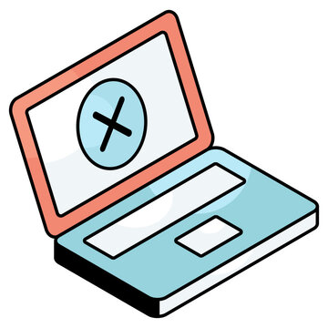 Premium download icon of no screen 