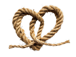 Obraz premium Closeup of heart-shaped rope