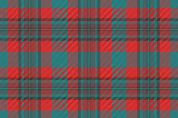 Fabric background pattern of textile seamless plaid with a tartan check vector texture.