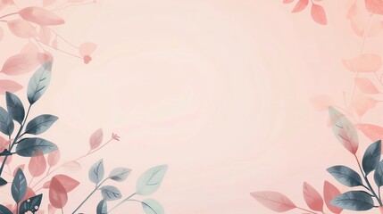 Voidwood, border, pastel color background Wallpaper, blank in the middle, minimalism, negative space