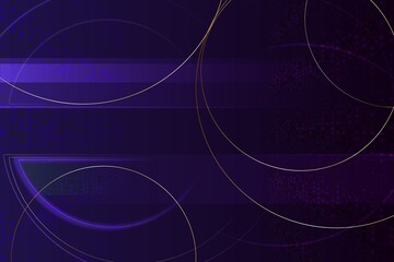 Dark abstract background with glowing wave. Shiny moving lines design element. Modern purple blue gradient flowing wave lines. Futuristic technology concept. illustration