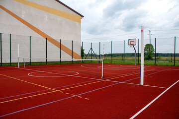 wielofunkcyjne boisko tartanowe, multi-purpose tartan pitch © Studio RMW