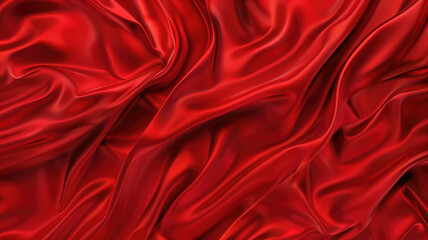 Obraz premium abstract background, red satin background red luxury fabric background. red silk background Generative AI