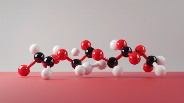 Asparagine, L-asparagine, Asn molecule. Asparagine (L-asparagine, Asn, N) amino acid molecule. Molecular model. 3D rendering