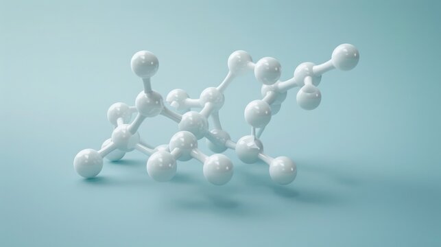 Asparagine, L-asparagine, Asn molecule. Asparagine (L-asparagine, Asn, N) amino acid molecule. Molecular model. 3D rendering
