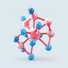 Asparagine, L-asparagine, Asn molecule. Asparagine (L-asparagine, Asn, N) amino acid molecule. Molecular model. 3D rendering