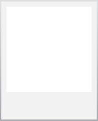 Square Polaroid Photo Frame on transparent background- Polaroid Photo Frame - Empty Picture Frames - Polaroid camera - Polaroid isolated vector