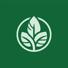 leaf logo vector illustration design