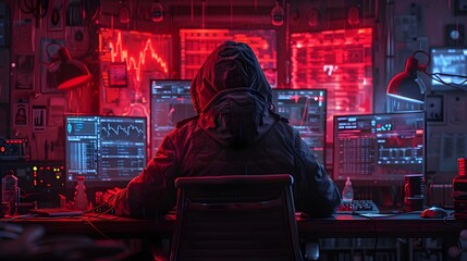 Cybercrime Bust:Police Arresting Dark Web Operator,Detailed and Gripping Scene of Law Enforcement Action