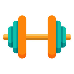 Fitness Dumbbell Vector Illustration Icon