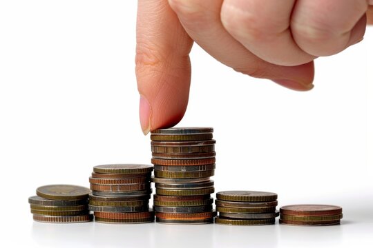 Inserting coin into coin stack