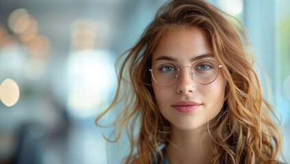 Experiment with depth of field to create a sense of separation between the subject and the background, drawing focus to the businesswoman and her vibrant energy.