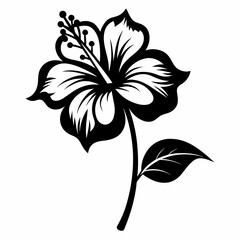Vector art Hibiscus Flower illustration